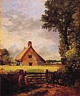 John Constable A Cottage in a Cornfield painting
